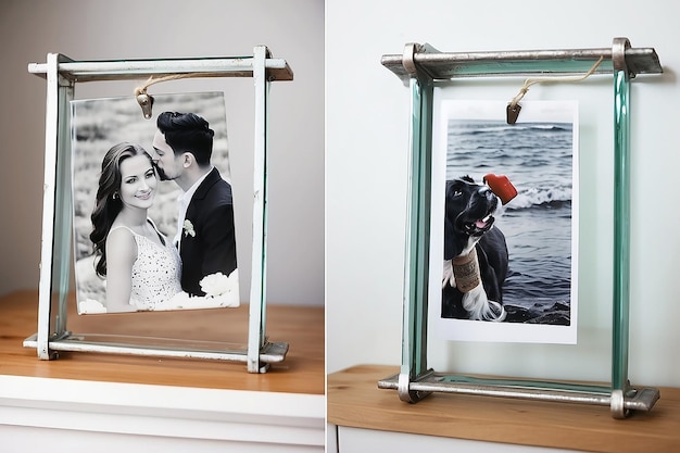 Le cadre photo en verre flottant DIY