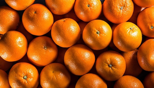 Un cadre plein de fruits d'orange en arrière-plan