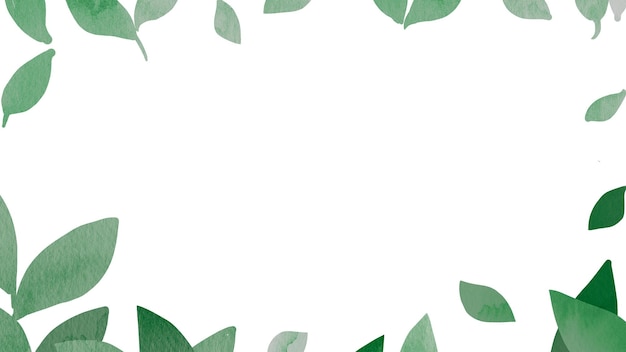 Cadre png avec dessin de feuille