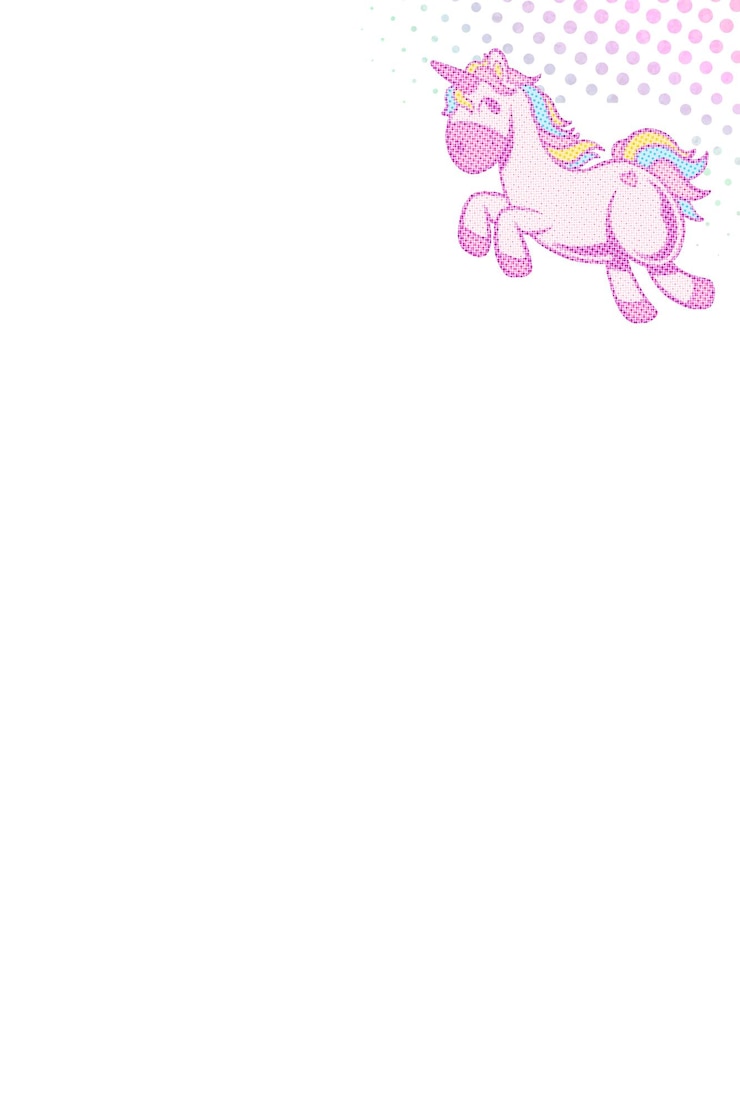 Photo le cadre rectangulaire est un élément de conception à la licorne rose.