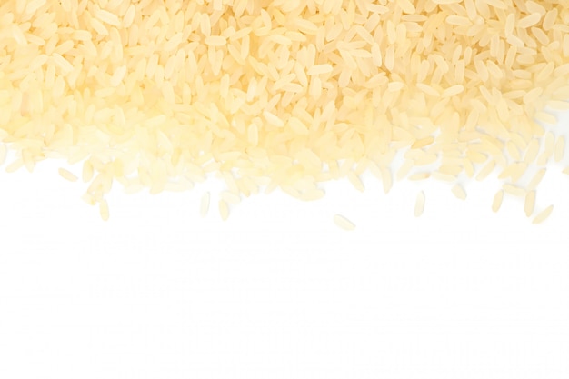 Cadre de riz isolé sur une surface blanche