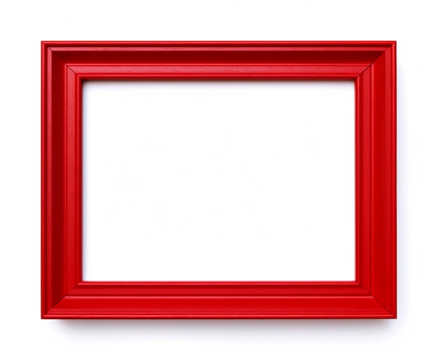 Cadre rouge sur fond blanc