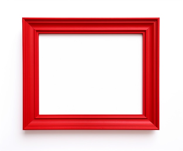 Cadre rouge sur fond blanc