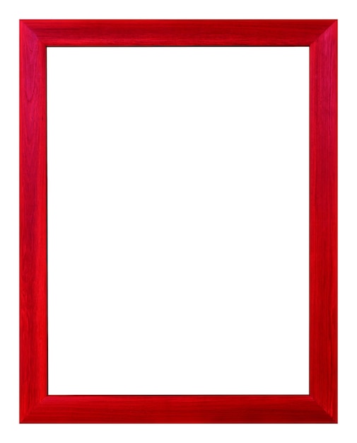 Cadre rouge isolé sur le fond blanc style vintage