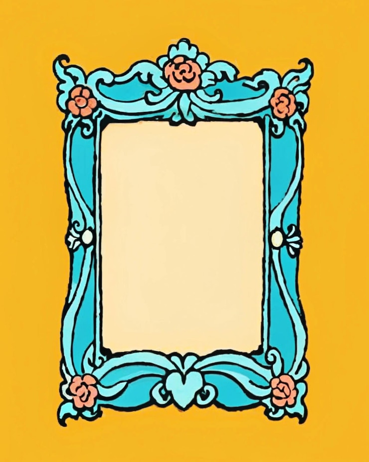 Photo cadre de style art nouveau