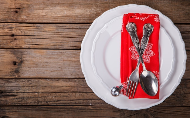 Cadre de table de Noël et du nouvel an