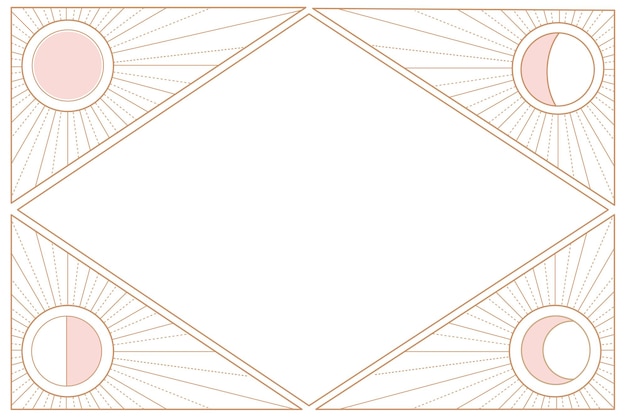 Le cadre de tarot png l'astronomie le design de l'ornement le fond transparent