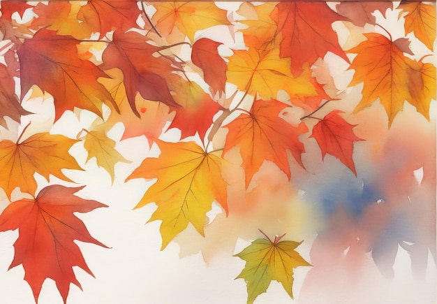 Un cadre vibrant de feuilles d'automne pour rafraîchir l'eau