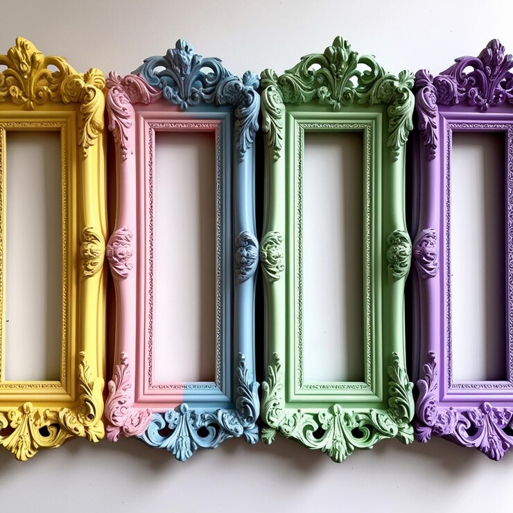 Photo cadres ornés au pastel