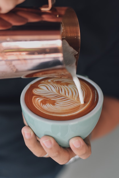 café au lait sur le bureau