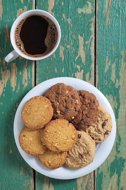 Café et biscuits divers