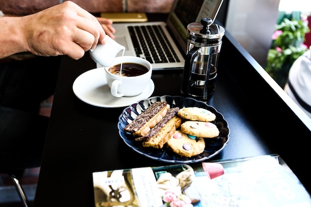 café et biscuits