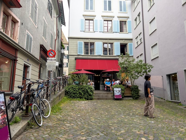 Le café dans un coin de Zurich