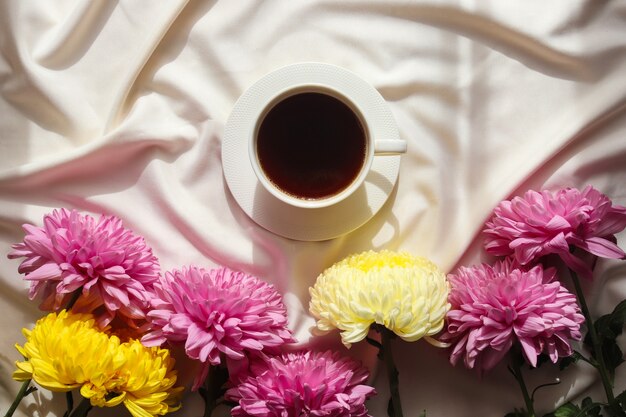 Café du matin au lit.