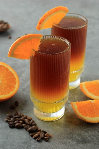 Café expresso glacé à l'orange Mocktail Cold Brew Tonic Spritz