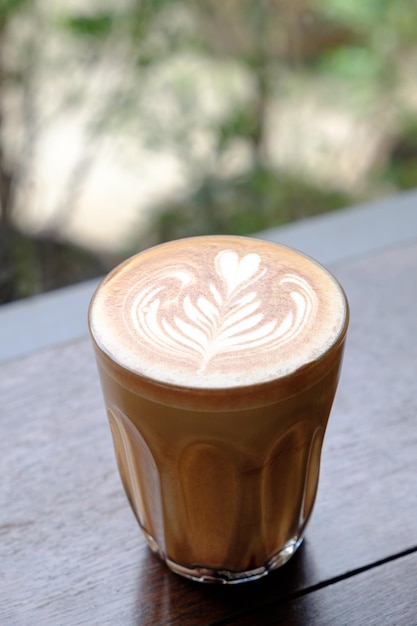 café latte art dans un café