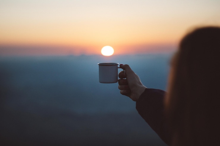 Photo le café le matin.