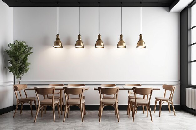 Café ou restaurant Mockup avec espace blanc avec espace blanc pour placer votre conception