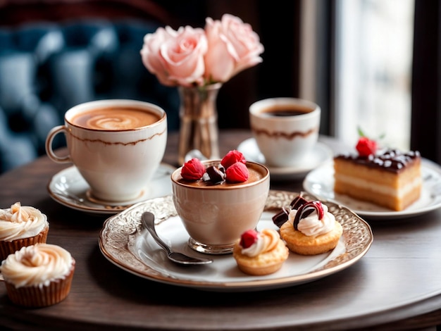 café sur la table petit déjeuner