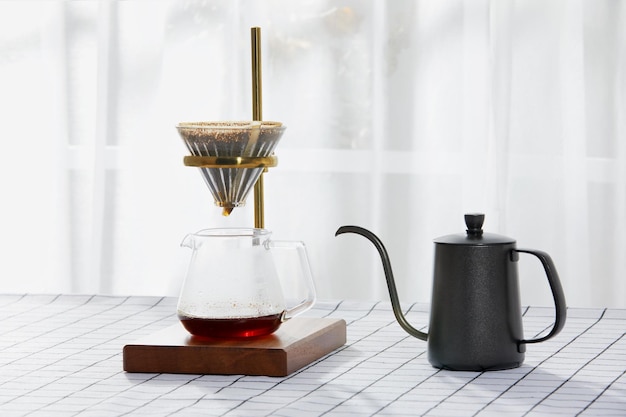 Cafetière infusée à la main