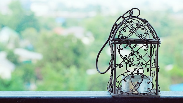 cage pour la conception et la décoration extérieure de jardin.