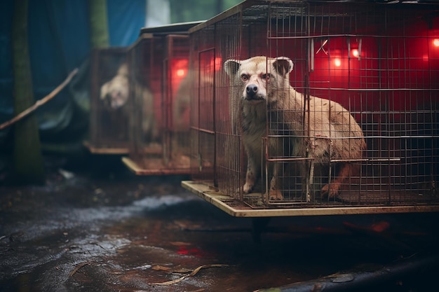 Photo des cages d'animaux mystérieuses