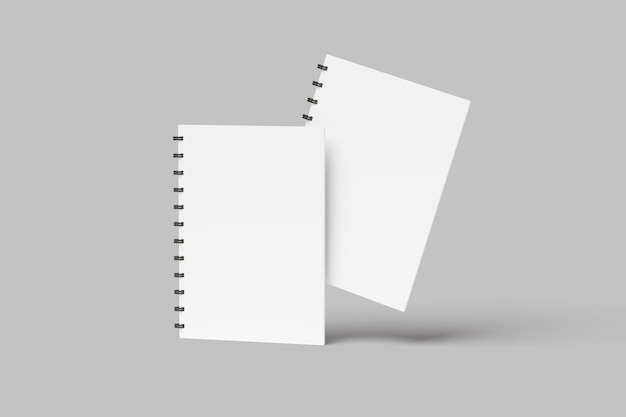 un cahier blanc avec une flèche blanche pointant à droite