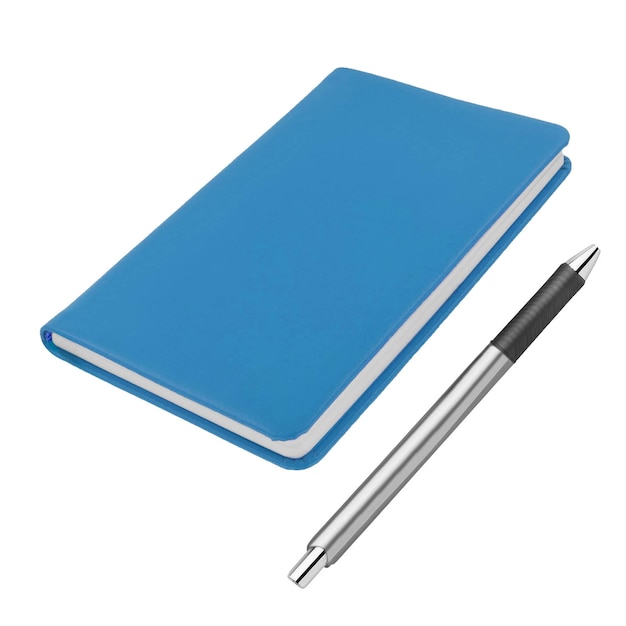 Cahier et stylo isolés