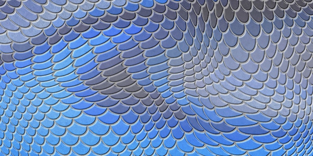 Écailles de sirène bleues, écailles de poisson, texture fantastique