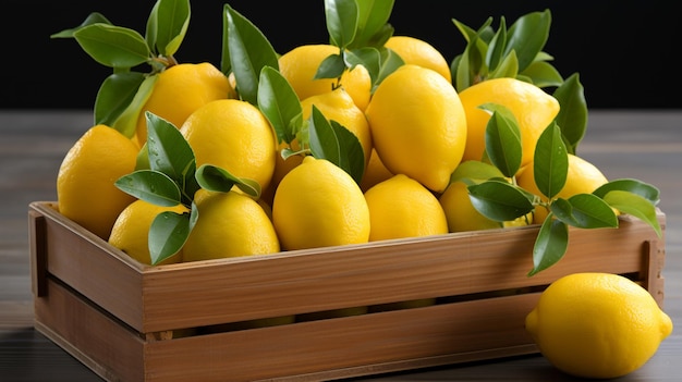 une caisse de citrons
