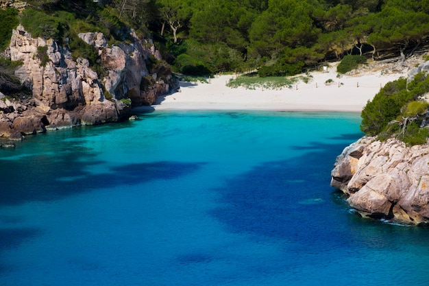 Photo cala macarelleta à minorque aux baléares