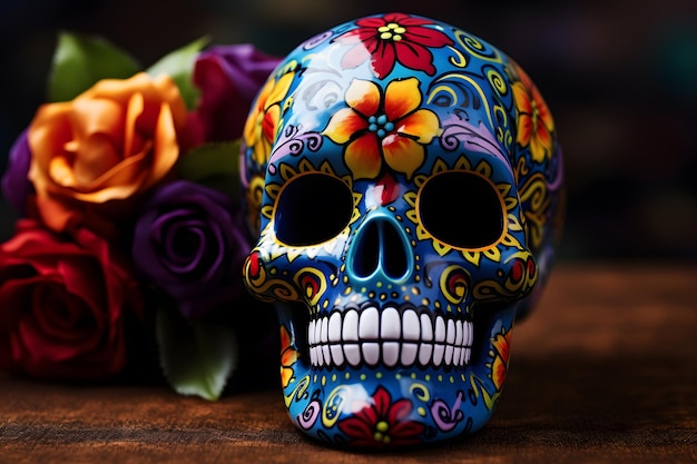 calavera mexicain crâne de sucre jour du thème mort Dias de los muertos