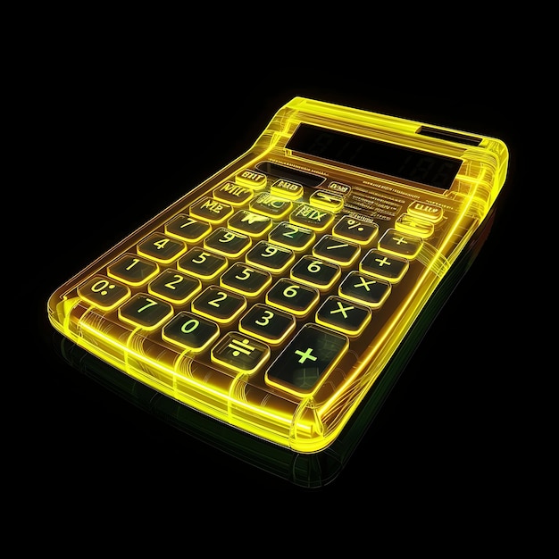 Photo une calculatrice avec le numéro 0 dessus