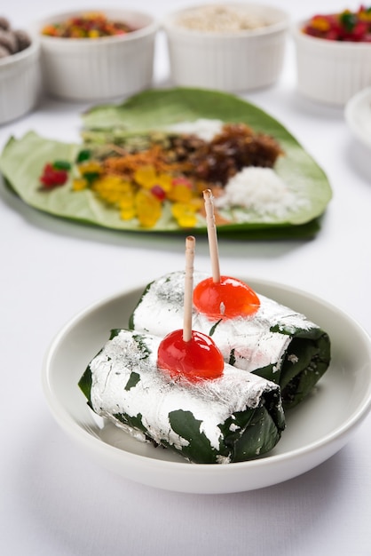 Calcutta Mitha ou Meetha masala paan qui sert également de rafraîchisseur de bouche et aide à la digestion