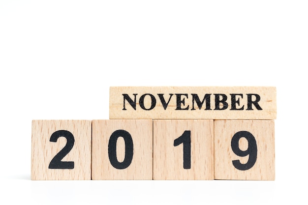 Calendrier de cube en bois (NOVEMBRE) 2019