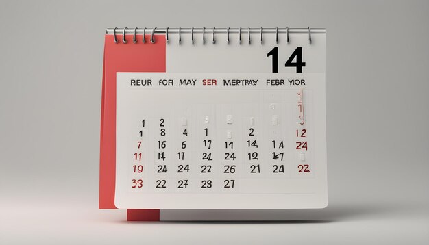 un calendrier avec la date de mai pour le jour de mai