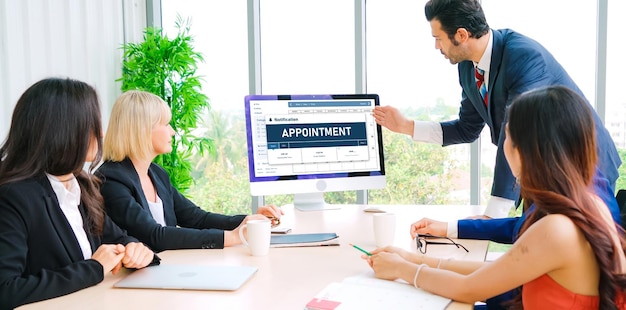 Calendrier de prise de rendez-vous en ligne pour une inscription moderne