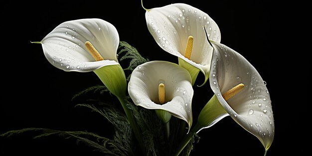 Calla nature lily beauté fleur botanique mariage flore élégance plante de fleur blanc