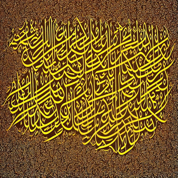 Une calligraphie du coran par al - bazar