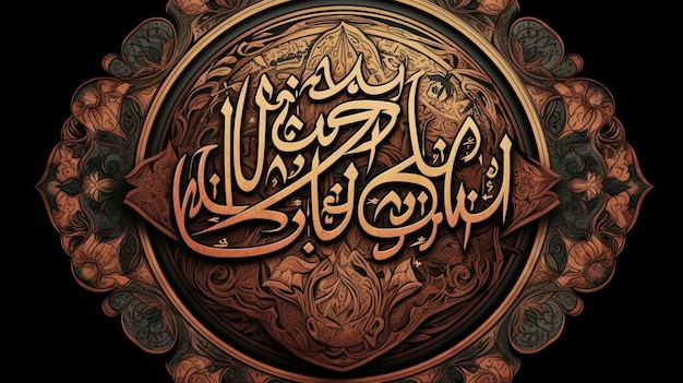 Une calligraphie du nom d'allah