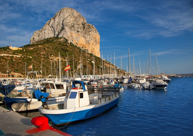 Calpe à Alicante avec Penon Ifach