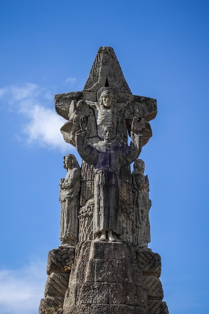 Calvaire de l'église Saint Franciscus Santiago de Compostela Galice Espagne