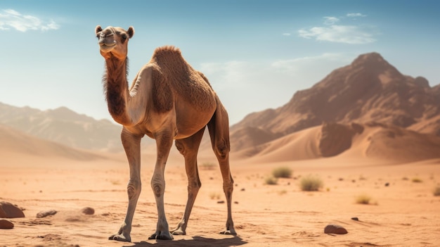 Camal dans le désert