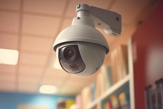 Caméra CCTV pour surveiller et protéger les enfants pendant leurs études