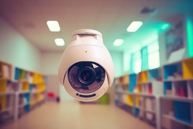 Caméra CCTV pour surveiller et protéger les enfants pendant leurs études