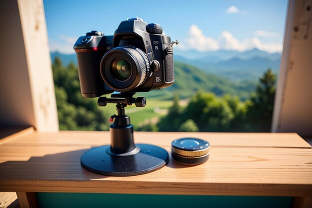 Caméra Enregistreur Vidéo Photographie Matériel Professionnel Fond D'écran Illustration