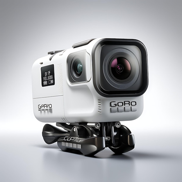 Caméra Gopro Max, Une Caméra D'action 360 Polyvalente Avec Moto Stabilisée  Sur Fond Blanc Propre