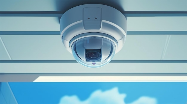 Caméra de sécurité CCTV au plafond