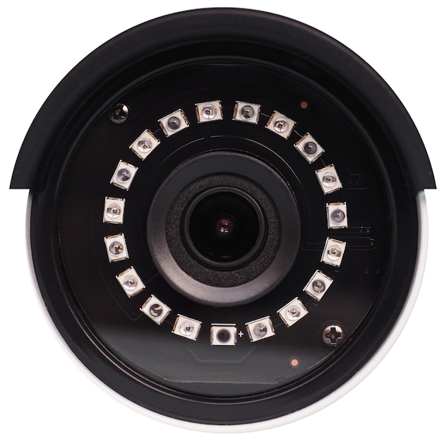 Caméra de sécurité de surveillance CCTV isolated over white