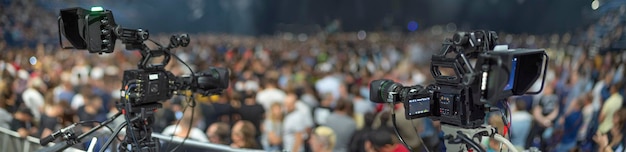 Photo caméra de studio au concert